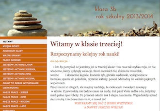 fot: strona internetowa klasowa w SP 13 w Olsztynie